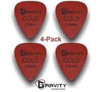 Gravity Gold Series Guitar Picks - Perfect For Beginners & Professionals | Pack of 4