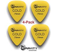 Gravity Gold Series Guitar Picks - Perfect For Beginners & Professionals - Pack of 4
