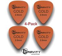 Gravity Gold Series Guitar Picks - Perfect For Beginners & Professionals | Pack of 4