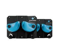 Gravity Grabber Ultimate Ski & Snowboard Wall Storage Rack - Fits any Ski or Snowboard - Save Your Rocker, Tips and Tails - Damage-free - 2x - Cyan