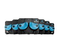 Gravity Grabber Ultimate Ski & Snowboard Wall Storage Rack - Fits any Ski or Snowboard - Save Your Rocker, Tips and Tails - Damage-free - 6x - Cyan