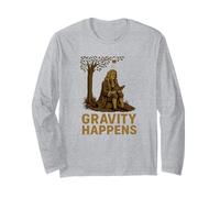 Gravity Happens - Isaac Newton Science Humor Long Sleeve T-Shirt