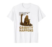 Gravity Happens - Isaac Newton Science Humor T-Shirt