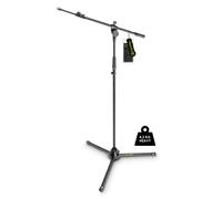 Gravity Heavy Duty Microphone Stand, Tripod, 2-Point Telescopic Boom