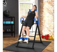 HOMCOM Gravity Inversion Table w/Safety Belt Adjustable Hand Stand Home Back Stretcher Machine For Muscle Pain Relief, Blue