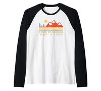 Gravity is A Myth | Retro Rock Climbing Raglan Baseball Tee
