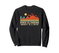 Gravity Is A Myth | Retro Rock Climbing Sweatshirt