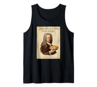 Gravity is Easy Pi is Hard Funny Newton Science Pun Pi Day Tank Top