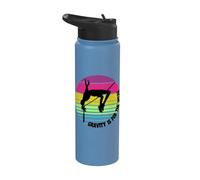 Gravity is for The Weak - Retro Colors High Jump Stainless Steel Insulated Water Bottle