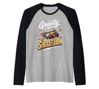 Gravity is Just a Suggestion Bouldering Climbing Raglan Baseball Tee