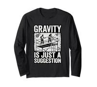 Gravity is Just A Suggestion Scaffolder Worker Long Sleeve T-Shirt