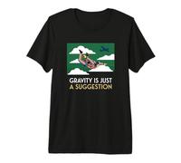 Gravity is Just A Suggestion Skydiver Premium T-Shirt