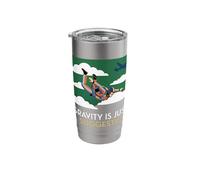Gravity is Just A Suggestion Skydiver Stainless Steel Insulated Tumbler