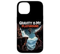 GRAVITY IS MY PLAYGROUND Mountain Biking Case for iPhone 14