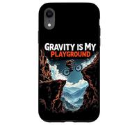 GRAVITY IS MY PLAYGROUND Mountain Biking Case for iPhone XR
