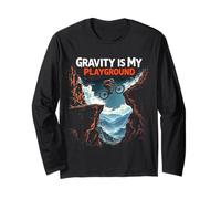 Gravity is My Playground Mountain Biking Long Sleeve T-Shirt