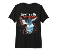 Gravity is My Playground Mountain Biking Premium T-Shirt