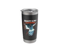Gravity is My Playground Mountain Biking Stainless Steel Insulated Tumbler