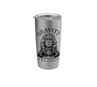 Gravity is Such A Downer Sad Isaac Newton Physics Science Stainless Steel Insulated Tumbler
