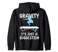 Gravity It's Just a Suggestion Trampoline Jumper Zip Hoodie