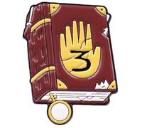 Gravity Journal 3 Six Fingered Hand Falls Cartoon Animated TV Show 1.3" Enamel Pin Badge, 1.3 Inches, Enamel, enamel