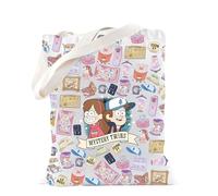 Gravity Movie Merch Dipper And Mabel Mystery Twins Tote Bag for Movie Fans Dipper Mabel Fans Gift (Mystery Tote)