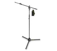 Gravity MS 4322 B - Microphone Stand with Folding Tripod Base and 2-Po