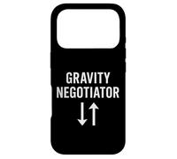 Gravity Negotiator Physics Mindset Humor Case for iPhone 17 Pro
