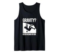 Gravity Never Heard of Her Rock Climbing Mountain Climbing Tank Top