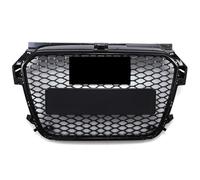 Gravity Performance Badged RS Styling Front Grille Compatible with Audi A1 8X Pre-Facelift 2010-2015 3/5-Door Hatchback Gloss Black Radiator Grill PDC Parking Sensor Compatible Fading Resistant