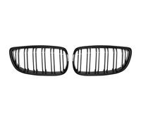Gravity Performance Black Kidney Grilles Compatible with BMW 3 Series E92 Coupe 2010-2013 Models 2-Piece Bumper Double Slat Grille ABS Grill Gloss Finish Clip-On