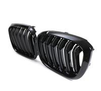 Gravity Performance Double Bar Grille Grill Compatible with BMW X3 SUV G01 201-2021 Pre-LCI Facelift Models Gloss Black Front Bumper Radiator Kidney Grill Styling Upgrade 2 Piece
