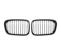 Gravity Performance Front 2 Piece Kidney Grille Gloss Black Compatible with BMW 3 Series 2-Door E46 Pre-LCI 1998-2003 Coupe/Convertible Models Single Slat Bumper 2 Piece Grills Direct Replacement