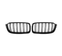 Gravity Performance Front Double Slatted Grille Replacement Kidney Grill Radiator Cover Compatible with BMW 3 Series F30 F31 2012-2019 | Direct Fit, Gloss Black Upgrade, OEM Style Replacement
