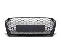 Gravity Performance Front Grille RS5 Badgeless Style Compatible with Audi A5 B9 F5 2017-2020 Pre-Facelift Models Gloss Black Honeycomb Mesh Upgrade Styling Piece