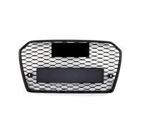 Gravity Performance Front Honeycomb Grille RS6 Style Compatible with Audi A6 C7.5 2016-2018 Facelift Models Gloss Black Bold Mesh Styling Mod