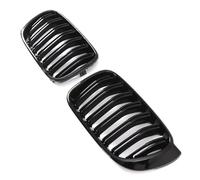 Gravity Performance Front Kidney Grille M Sport Style Gloss Black Compatible with BMW X3 LCI F25 2014-2017 Facelift SUV Double Vertical Slat M3 M Performance Look Upper Bumper Grill OEM+ Upgrade