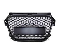 Gravity Performance Front RS Quattro Style Grille Gloss Black Compatible with Audi A1 Pre-Facelift 8X 2010-2015 Rally Inspired Mesh Fascia Trim