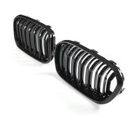 Gravity Performance Gloss Black Kidney Grille Compatible with BMW 1 Series F20 2015-2018 2 Piece Double Slat Upper Bumper Kidney Grill Easy Replacement Styling Update Glossy Finish