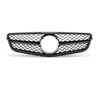 Gravity Performance Grille AMG Style Gloss Black Compatible with Mercedes Benz C Class W204 S204 C204 2007-2014 Aggressive Styling Upgrade Bumper Grill Hex Mesh Design Lightweight Durable ABS