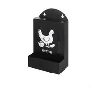 Gravity Pet Feeder Metal Automatic Food Dispenser for Cats Dogs - Creative Home Decor Style Indoor Outdoor Use Design Black Red 15x10x26cm(Black (1 pc))