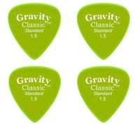 Gravity Picks Classic Guitar Pick - 1.5mm Fluorescent Green - Polished x 4 Pack