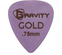 Gravity Picks Colored Gold Traditional Teardrop Guitar Pick - .75mm Purple