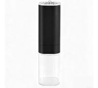 Gravity-sensing battery-powered spice grinder with adjustable coarse and fine grinding settings for black pepper, sea salt, cumin and more