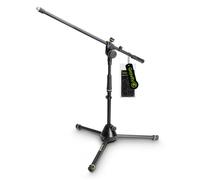 Gravity Short Microphone Stand with Folding Tripod Base and 2-Point Adjustment Boom