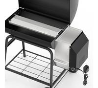 Gravity Smoker Side Firebox Retrofit kit for Char Criller Charcoal Barrel Grill Part for Master Forge Chargriller Offset Wood Pellet Smoker Hopper Outdoor Camping Grilling Cooking Accessories