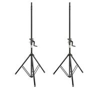Gravity SP 4722 B Heavy Duty Steel Wind Up 35mm Tripod PA Speaker Stand (Pair)