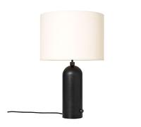 Gravity Table Lamp Large Darkened Steel Black/ White