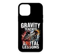 GRAVITY TEACHES BRUTAL LESSONS Funny Mountain Biking Case for iPhone 12 mini