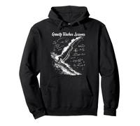 Gravity Teaches Lessons Cosmic Biker Adventure Pullover Hoodie